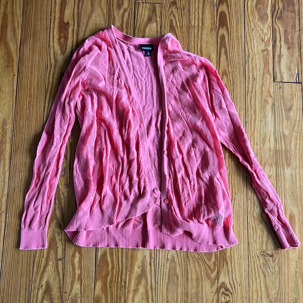 Coral Sweater Cardigan